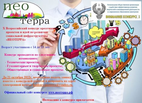 X Всероссийский конкурс креативных проектов и идей по развитию социальной инфраструктуры “Неотерра”